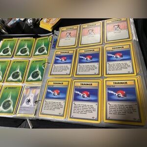 Vintage 1999 Pokémon Binder - 579 Cards - Tons of Base Set Some YuGiOh